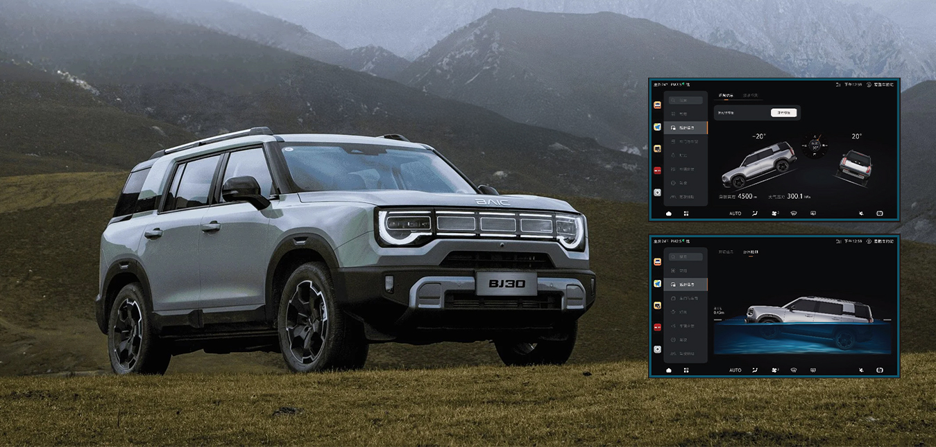 Off-Road Driving Information Display